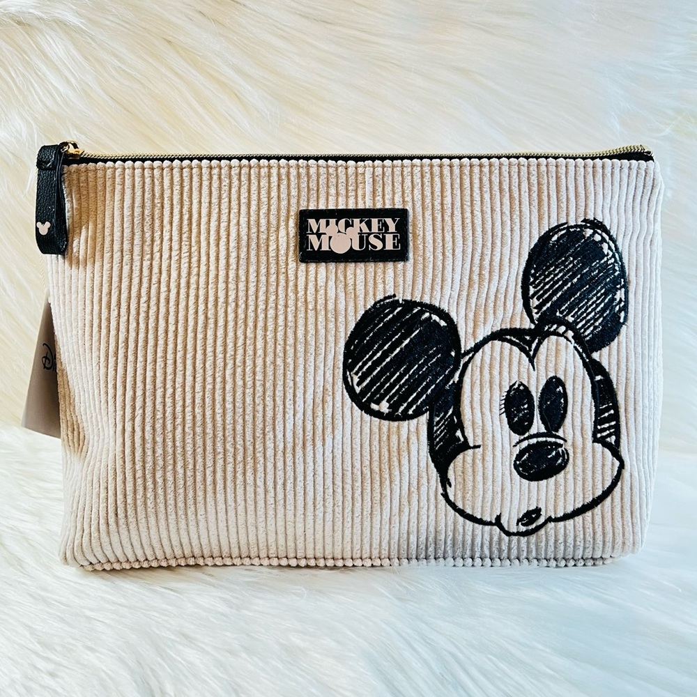 Disney Mickey Mouse Corduroy Makeup Bag